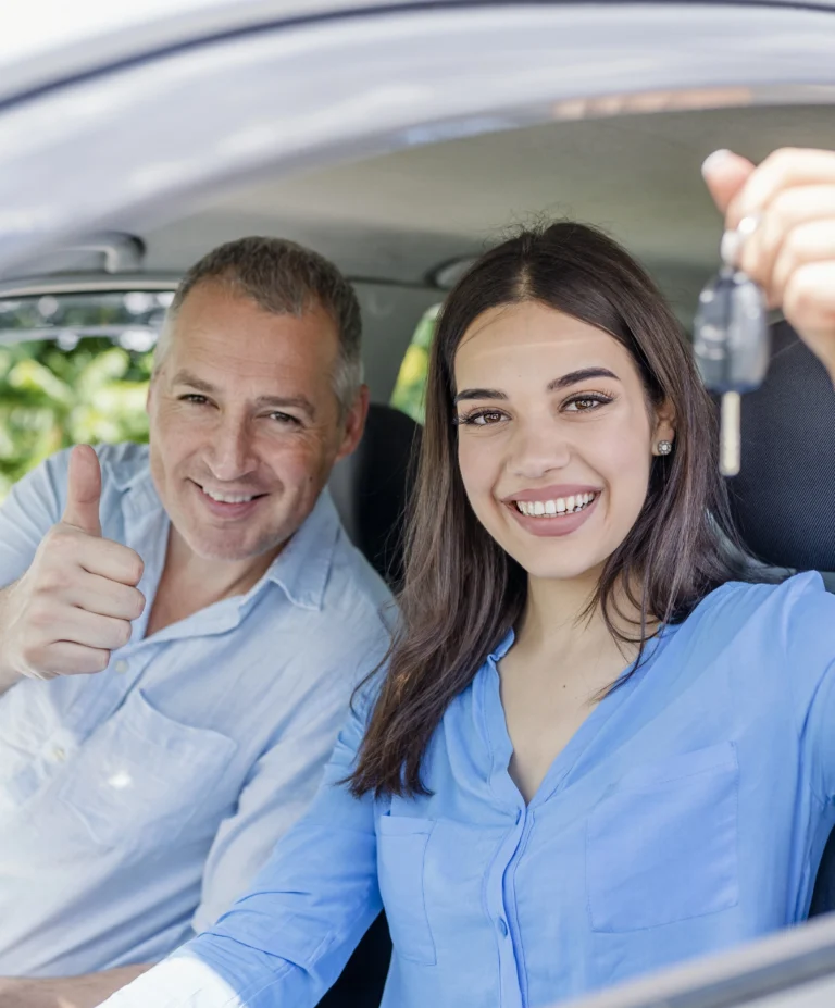 Elève qui vient d'obtenir le permis en Conduite Accompagnée